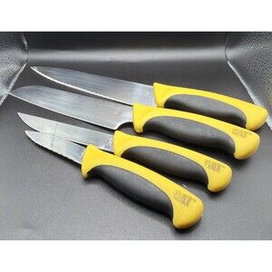 CAT Brand Kitchen Knives From Kutmaster. Butcher, Chef, Utility And Paring. Used